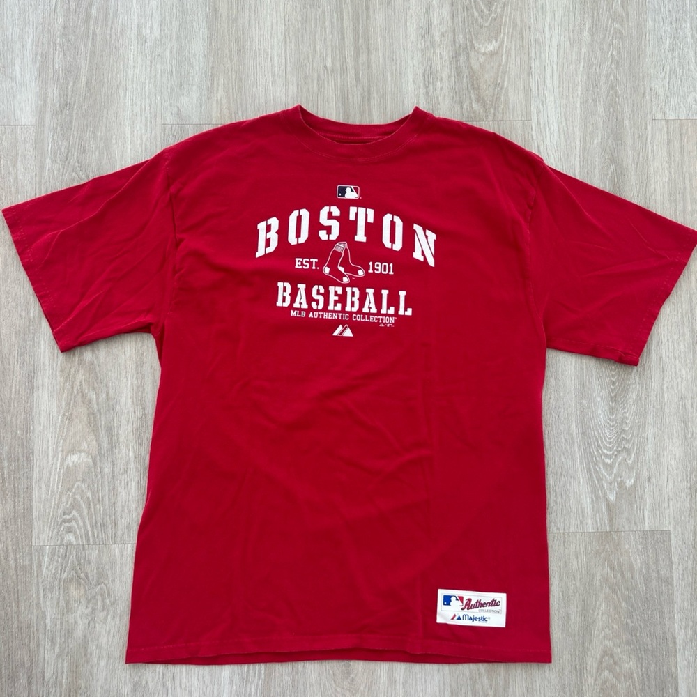 Majestic Authentic Boston Redsox short sleeve graphic Tee MLB men’s large